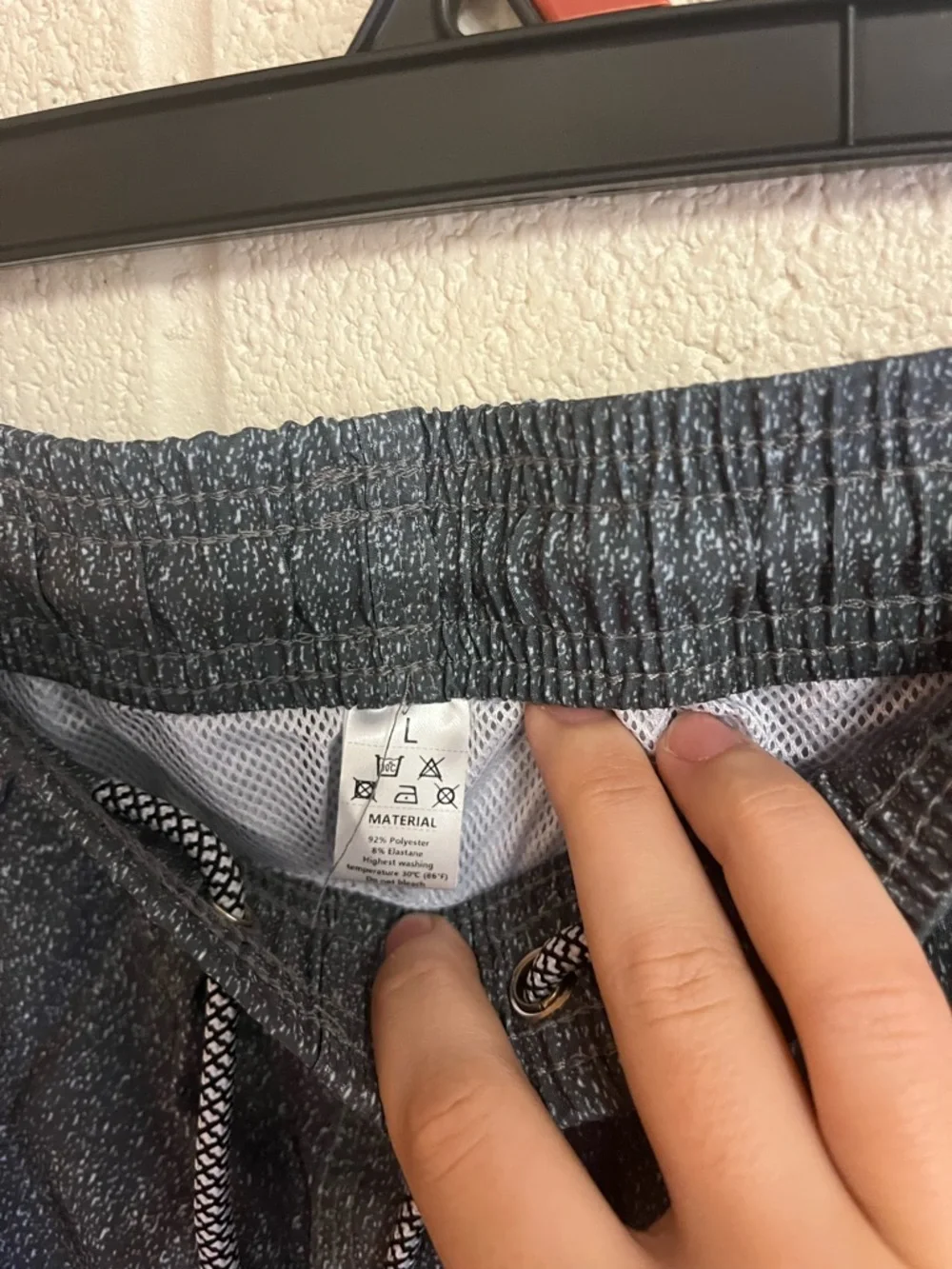 Swim Shorts Large Blue and White